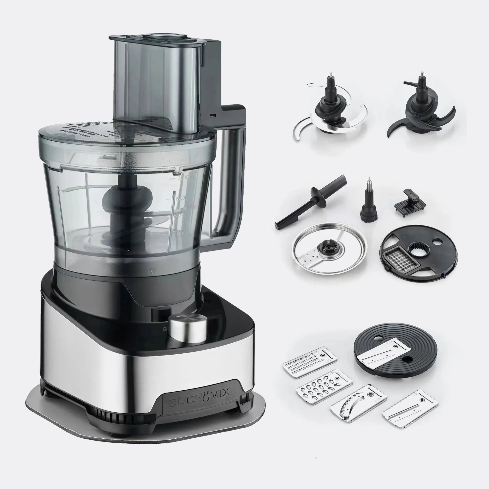 14 Cup All in 1 Pro Food Pocessor With Unbreakable BPA Free Bowl - 2025 UPGRADE - Buchymix UK