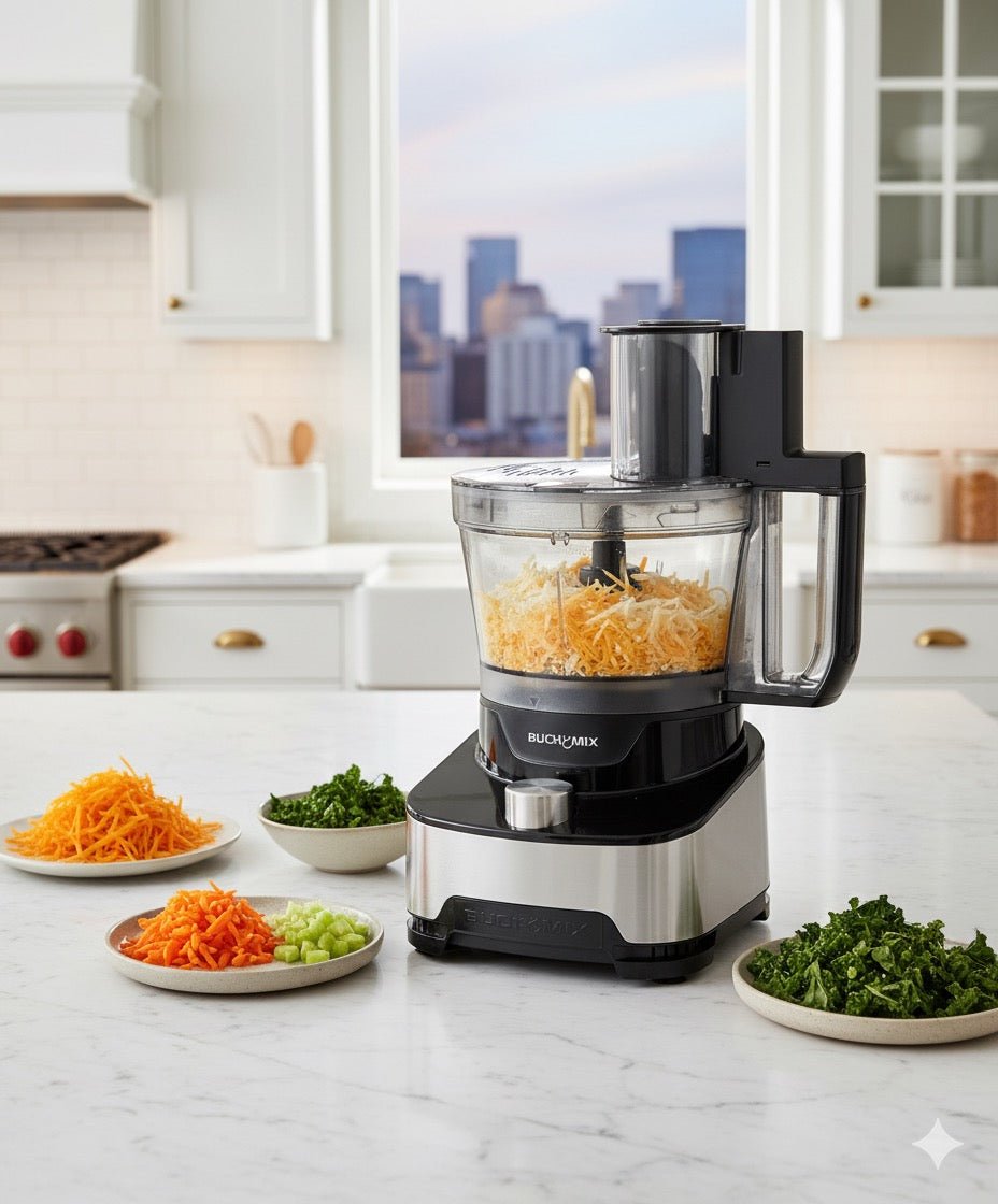 14 Cup All in 1 Pro Food Pocessor With Unbreakable BPA Free Bowl - 2025 UPGRADE - Buchymix UK