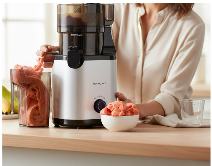 Hands-Free Automatic Feeding Cold Pressed Juicer