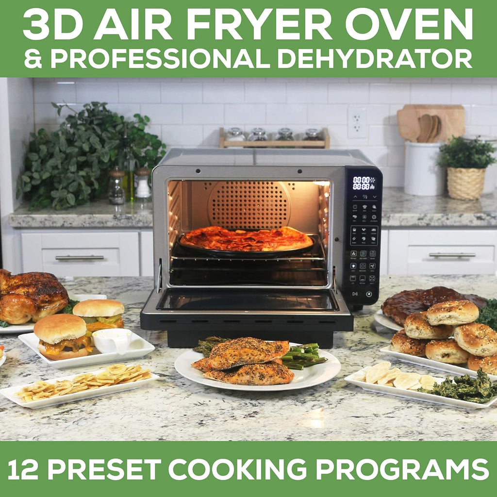 Large Capacity Professional Dehydrator &nbsp;&amp; Air Fryer Oven with 3D Heating Elements -25L