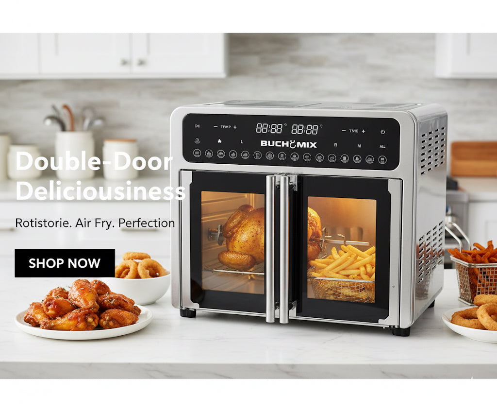 Large 24L Capacity Dual compartment Air fryer Oven