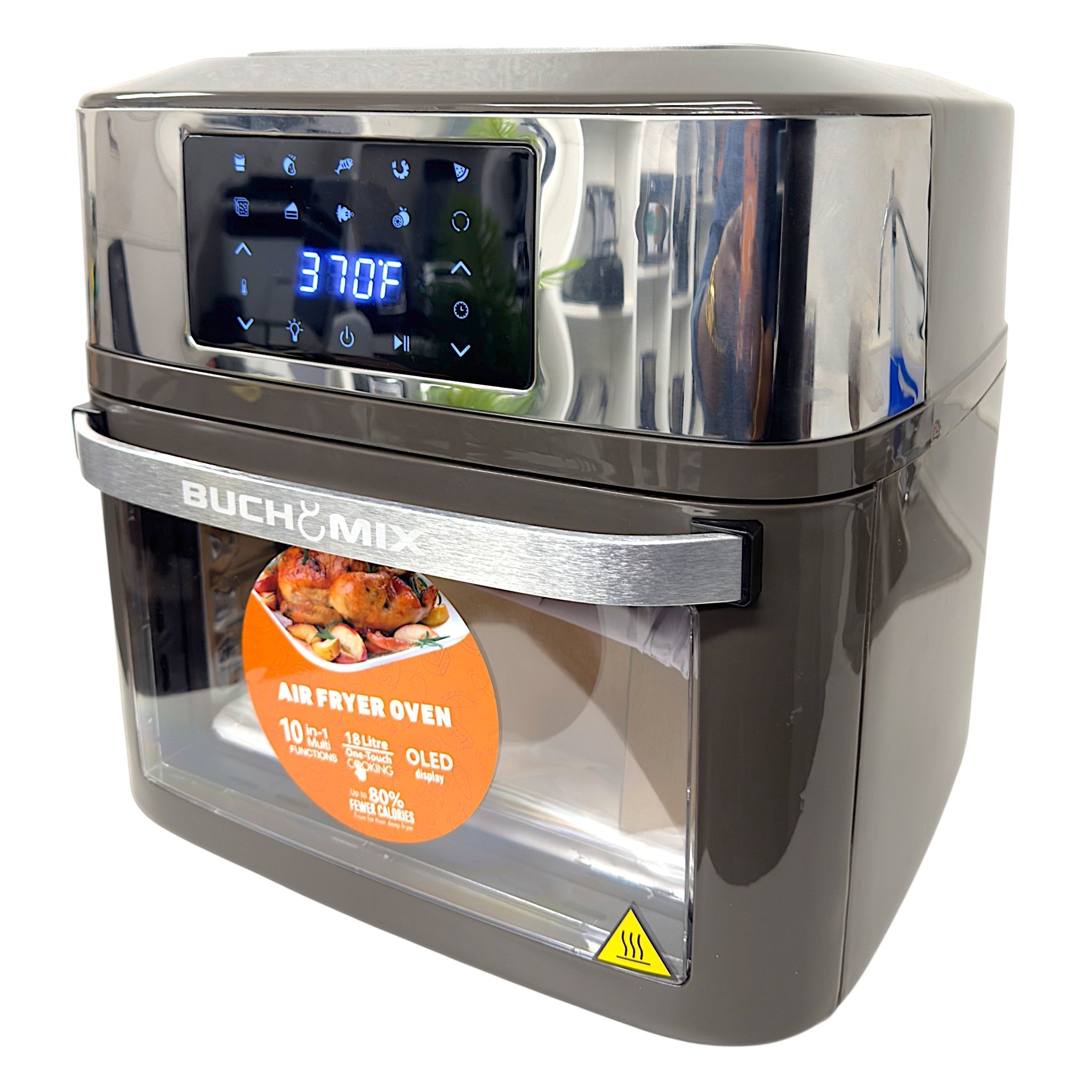 Premium Multifunction Smart Air Fryer Oven - All Stainless Steel Interior - Buchymix UK
