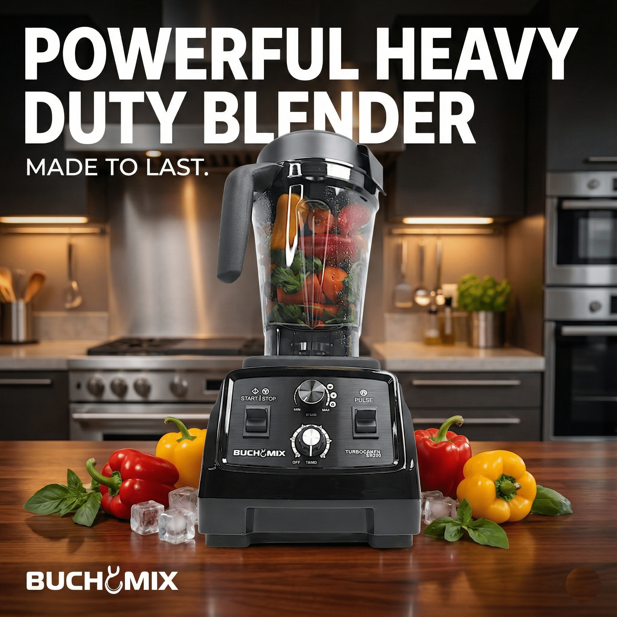 Super High Performance Blender Turbocrush (2025 UPGRADE) - Buchymix UK