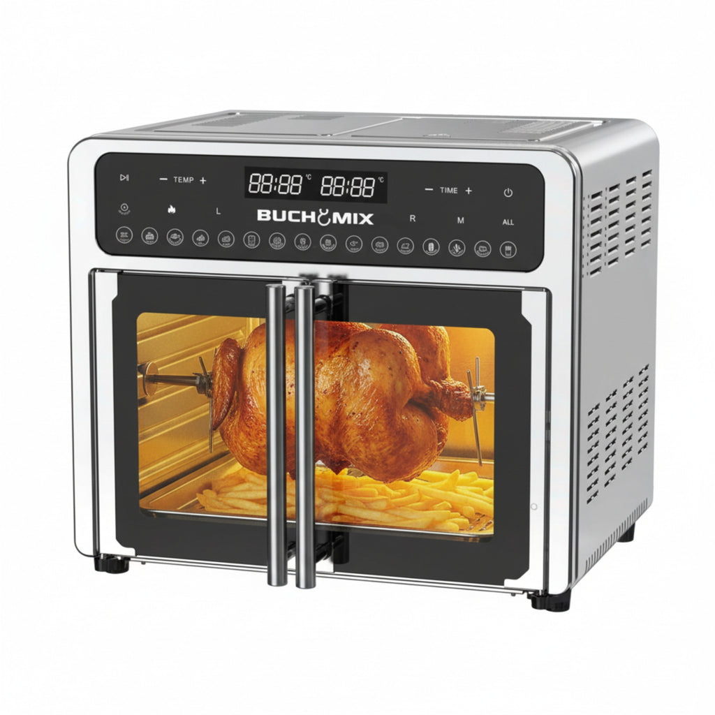 Large 24L Capacity Dual compartment Air fryer Oven